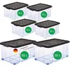Novaliv 6 tlg Sparset Aufbewahrungsboxen mit Deckel Produktbild-Vorschau 1