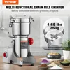 VEVOR 750g elektrický mlýnek na obilí, vysokorychlostní Náhled obrázku produktu 2