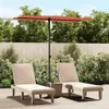 vidaXL Parasol z aluminiowym drążkiem 180x110 cm terakota Podgląd zdjęcia produktu 2