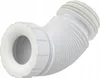 A white flexible pipe fitting for a toilet. Podgląd zdjęcia produktu