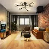 ZMH stropní lampa vintage 6 plamenů industriální obývací Náhled obrázku produktu 6