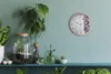Holzuhr 20fi cm wanduhr - weiße Spitzen - Lavendel auf Holz Produktbild-Vorschau 2
