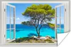 MuchoWow® Poster Aussicht - Wasser - Baum 90x60 cm - Produktbild-Vorschau 1