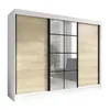 Oravelle 200 cm Weiß / Sonoma 3-türiger Kleiderschrank mit Produktbild-Vorschau 1