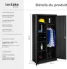 Vestiaire métallique comprenant 6 casiers et 1 penderie Voir les images du produit 6
