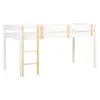 Homestyle4u Hochbett Weiß 90x200 Massivholz Kiefer Produktbild-Vorschau 12