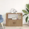 vidaXL Artisan dubový příborník 80 x 30 x 60 cm materiál na Náhled obrázku produktu 4