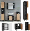 Badmöbel-Set Vicco Fynn Anthrazit/Goldkraft Eiche 4 Teile, Produktbild-Vorschau 2