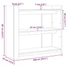Konsolentisch Schwarz 100x35x90 cm Holzwerkstoff Produktbild-Vorschau 8