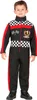 Rennfahrer Overall Kind schwarz 116cm Produktbild-Vorschau 2