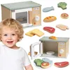 Tooky speelgoed houten magnetronvoedselset Productafbeelding-voorbeeld 1