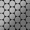 Mosaik Fliese massiv Metall Edelstahl gebürstet grau 1,6mm Produktbild-Vorschau 1