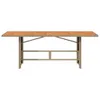 Gartentisch mit Akazienholz-Platte 190x80x74 cm Poly Rattan Produktbild-Vorschau 5
