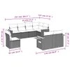 The Living Store 8-tlg. Garten-Sofagarnitur mit Kissen Produktbild-Vorschau 4