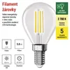 LED žárovka Filament Mini Globe A CLASS/ E14 / 3,8 W (60 W) / 806 lm / teplá bílá Náhled obrázku produktu