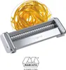 A close-up of a Marcato pasta maker attachment with linguine pasta. Anteprima dell’immagine prodotto