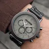 Holzwerk LAHNSTEIN Herren Edelstahl & Holz Uhr Chronograph Produktbild-Vorschau 3