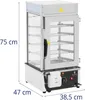 Expondo Royal Catering  Parní hrnec na knedlíky – 5 roštů o Náhled obrázku produktu 8