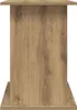 A front view of a wooden aquarium stand with a wood grain pattern. Náhled obrázku produktu
