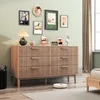Cassettiera a 6 cassetti in legno naturale, design moderno Anteprima dell’immagine prodotto 7