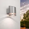 Ledvion Solar LED Wandleuchte Elara Warmweiß IP44 Edelstahl Produktbild-Vorschau 1