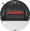 The underside of a robot vacuum cleaner with its cleaning brushes and mop attachment visible. Produktbild-Vorschau