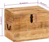 vidaXL Úložný box 39x28x31 cm z masivního dřeva Mango Náhled obrázku produktu 7