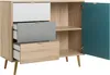 Kommode CUBA Sideboard Anrichte Sonoma Eiche weiß grau Produktbild-Vorschau 4