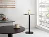 BELIANI Outdoor Bartisch Dunkelbraun u. Schwarz MDF-Platte Produktbild-Vorschau 2