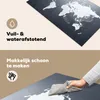 KitchenYeah© Herdabdeckplatte Weltkarte - Einfach - Schwarz Produktbild-Vorschau 2