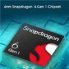 A close-up of a Snapdragon 6 Gen 1 chipset with text overlay. Náhled obrázku produktu
