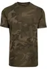 Build Your Brand Camo Round Neck Tee, Olive camo, S Produktbild-Vorschau 2
