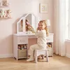AIYAPLAY Schminktafel voor kinderen, 2-in-1 kindertafel met Productafbeelding-voorbeeld 2