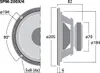 MONACOR SPM-200X/4 Breitband-Lautsprecherchassis, 30 W, 4 O Produktbild-Vorschau 3