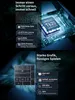 Marketing image showcasing the technical specifications of a processor and graphics unit. Produktbild-Vorschau