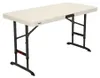 Opklapbare tuintafel, wit, afmetingen 122 x 61 x 61 cm, Productafbeelding-voorbeeld 7