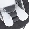 A close-up view of the padded inserts and straps of a baby bouncer or high chair. Produktbild-Vorschau