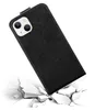 A black flip phone case is shown diagonally, appearing to be dropped onto a cracked white surface, illustrating its protective qualities. Náhľad obrázku produktu