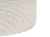 BELIANI puf Béžový a bílý bavlněný s jutou 48 x 46 cm, boho Náhled obrázku produktu 5