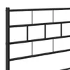 Bettgestell mit Kopfteil Metall Schwarz 100x200 cm Produktbild-Vorschau 7