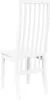A white wooden chair viewed from the back. Anteprima dell’immagine prodotto