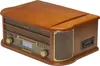 A wooden-cased record player with a CD player and radio. Náhled obrázku produktu