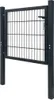 vidaXL 2D Gartentor (Einzeln) Anthrazitgrau 100x80 cm Produktbild-Vorschau 2