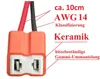2x H7 PX26d Lampen Fassung Keramik Sockel Reparatur Stecker Produktbild-Vorschau 2
