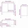 vidaXL Wastafelmeubel, zwart, eikenlook, 58 x 33 x 60 cm Productafbeelding-voorbeeld 7
