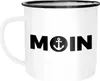 Emaille Tasse Becher Moin Anker Kaffeetasse Moonworks® Produktbild-Vorschau 1