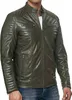 Tazzio Herren Jacke Lederjacke Biker Echtleder 19709 Khaki Produktbild-Vorschau 5
