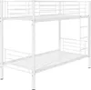Letto a castello "ADAM" - 90 x 190 cm - metallo - bianco Anteprima dell’immagine prodotto 4