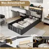 UnboxG Polsterbett 90x200cm mit USB, Jugendbett Einzelbett Produktbild-Vorschau 4