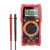 A red and black digital multimeter with probes, displayed against a white background. Podgląd zdjęcia produktu